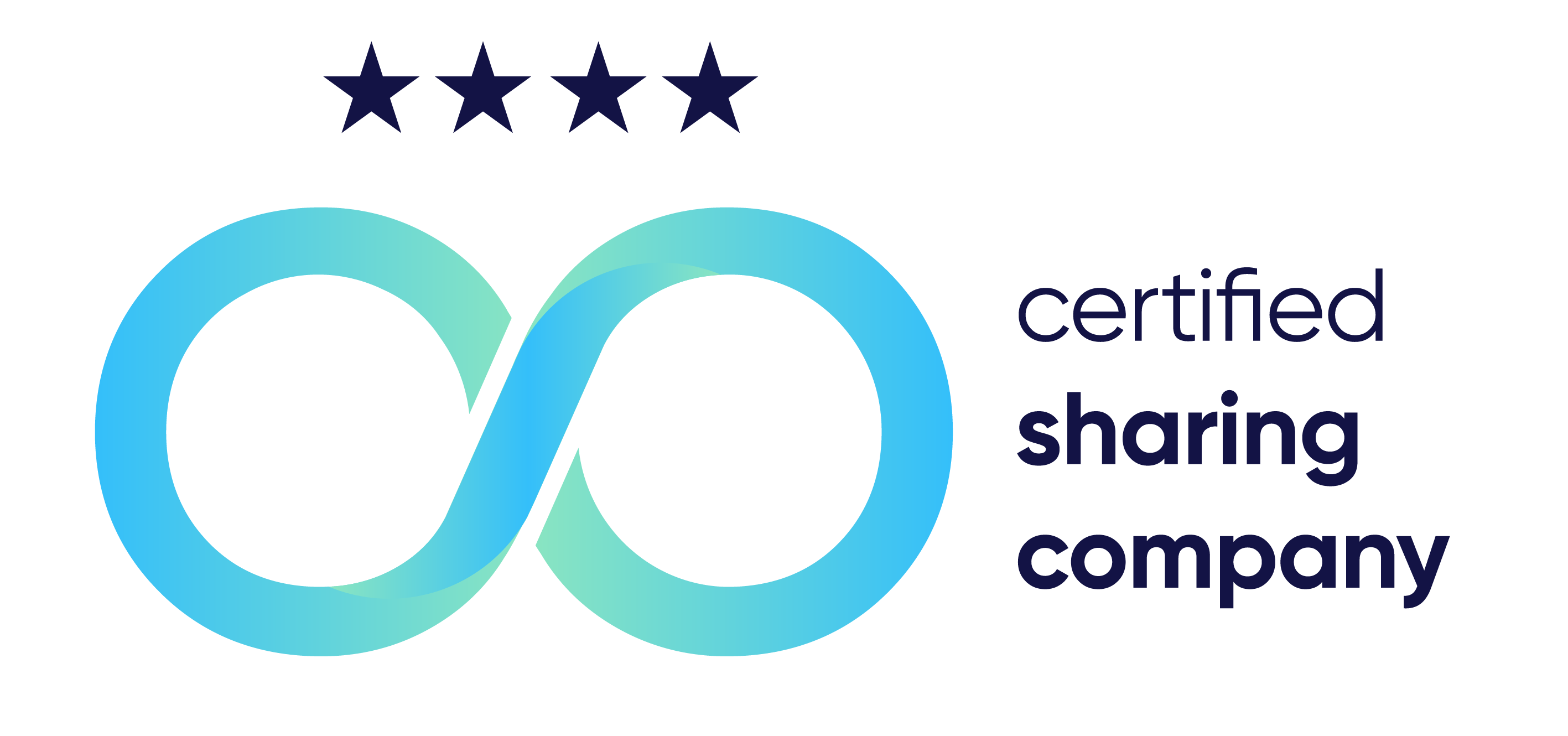 Certified Sharing Company CSC - logo with text 4 stars